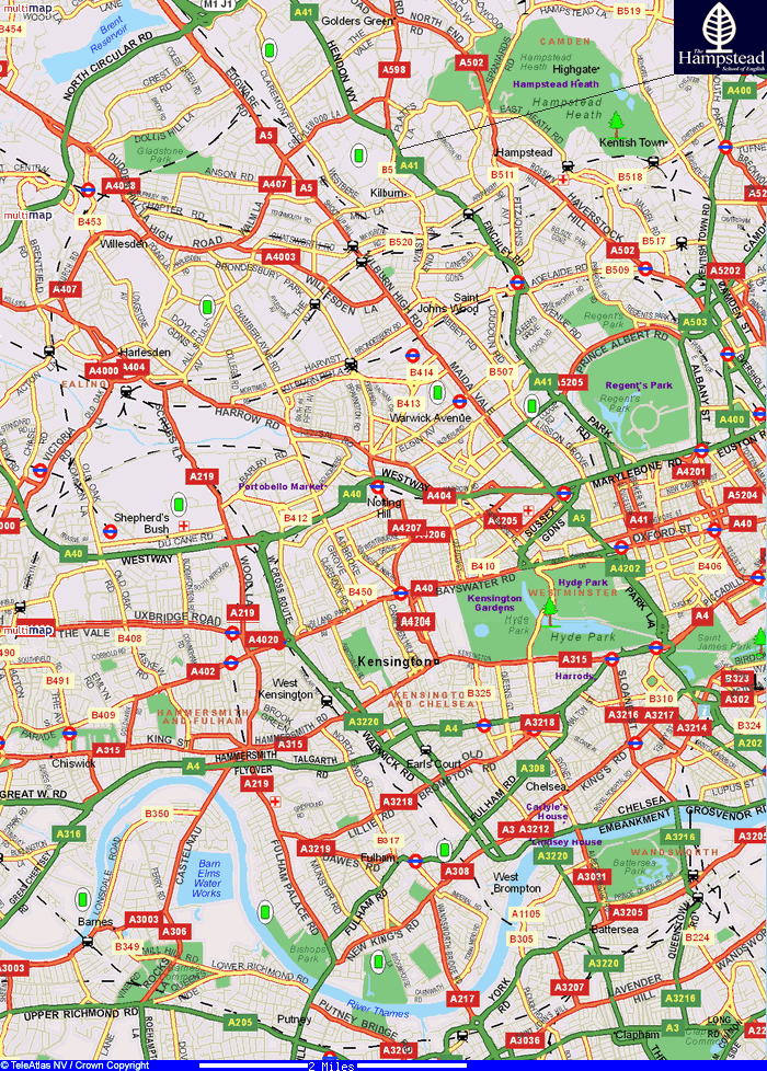 See the school layout with photos - school slideshow - London city map 